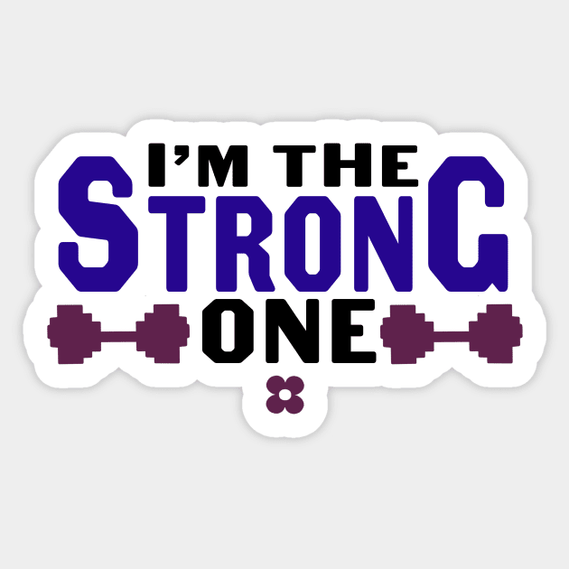 Strong One Sticker by audistry